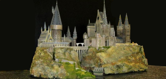 ho scale hogwarts castle