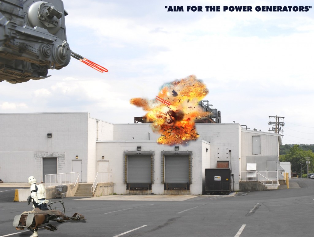 Aim for the power generators C